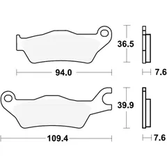 Bremsklotz Sinter TRQ TRW Alternative: 7370221 passend für: Suzuki GSX - R, GSX - S