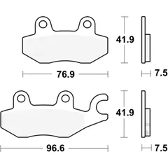 Bremsklotz Sinter TRQ TRW Alternative: 7370200 passend für: Kawasaki Ninja, Z