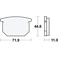 Bremsbeläge Standard TRW für Motorräder