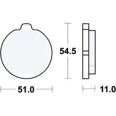 Bremsklotz Standard TRW Alternative: 7326739 passend für: Kawasaki Z, Z/ZG