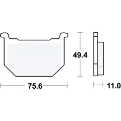 Bremsklötze Standard TRW für Motorräder