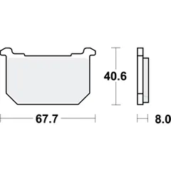 Bremsbeläge Bremsklotz Standard TRW MCB515