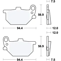 Bremsklotz Standard TRW für Motorräder
