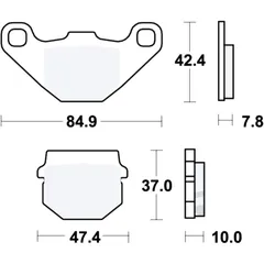 Bremsklotz Standard TRW Alternative: 7326853 passend für: Simson Sula, TGB Bullet
