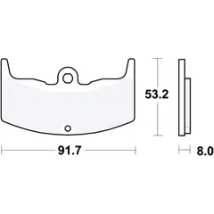 Bremsklotz Standard TRW Alternative: 7328263 passend für: Honda CBX, VT, CBR