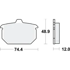 Brake pads std trw MCB527
