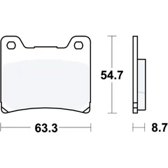 Bremsklotz Sinter hinten TRW Alternative: 7328560 passend für: Norton Rotary