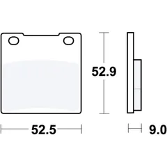 Bremsklotz Sinter hinten TRW Alternative: 7329105 passend für: Kawasaki ZRX, ZXR, ZZR