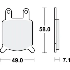 Bremsbeläge Bremsklotz Standard TRW MCB536
