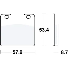 Bremsklotz Standard TRW - Hochwertige Bremsbeläge für Motorräder
