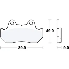 Bremsklotz Standard TRW Alternative: 7326846 passend für: Honda CB, CX, CN, GL