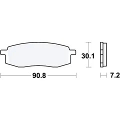 Bremsbeläge Standard TRW für Motorräder 7870070