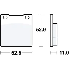 Bremsklotz Standard TRW Alternative: 7326168 passend für: Honda CB, CM