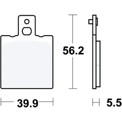 Bremsklotz Standard für Motorräder TRW Alternative: 7370554