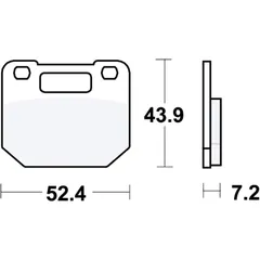 Bremsklotz Standard TRW Alternative: 7325400 passend für: Suzuki RG