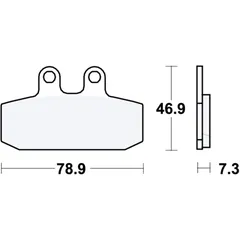 Bremsklotz Sinter Scooter TRW Alternative: 7322910 passend für: Aprilia Scarabeo, Mana, Sport City