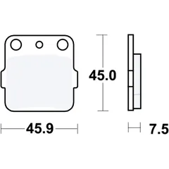 Bremsklotz Sinter SI TRW Alternative: 7376999 passend für: Honda TRX, CR, CRF