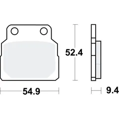 Bremsbeläge Bremsklotz Standard TRW MCB570