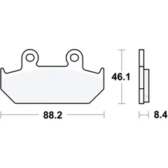 Bremsklotz Standard TRW Alternative: 7371024 passend für: Honda GL, NX, VT
