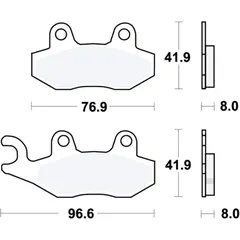 Bremsklotz Sinter hinten TRW Alternative: 7329014 passend für: Triumph Speed Triple, Bonneville, Sprint