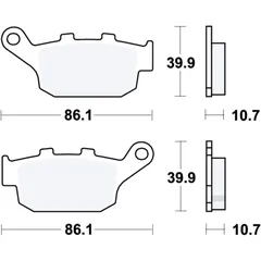 Bremsklotz Sinter Scooter TRW Alternative: 7320516 passend für: Honda FES