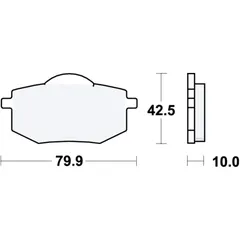 Bremsklötze Standard TRW für Motorräder 7871957