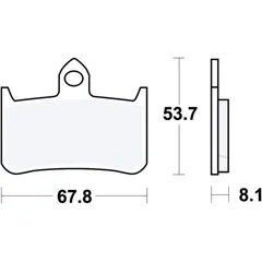 Bremsklotz Carbon CRQ TRW passend für: Honda NSR, CB, VTR