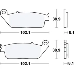 Bremsklotz Standard TRW Alternative: 7372378 passend für: Triumph Bonneville, Tiger, Street Triple