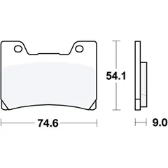 Bremsklotz Sinter für TRW 7873383