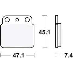 Bremsklotz Sinter SI TRW Alternative: 7320401 passend für: Suzuki LT - Z, LT - R, LT