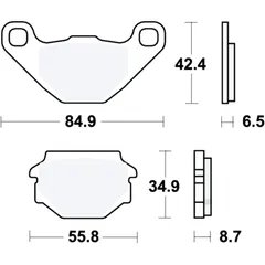 Bremsklotz Standard TRW Alternative: 7320443 passend für: Aprilia Pegaso, MX, Tuareg