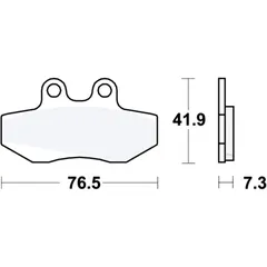 Bremsklotz Standard TRW Alternative: 7379423 passend für: Aprilia Red Rose, Pegaso, Classic