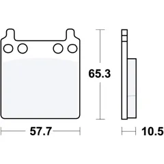 Bremsklotz Standard TRW Alternative: 7326143 passend für: Honda GL, CB