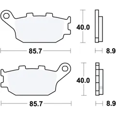 Bremsklotz Sinter hinten TRW Alternative: 7329147 passend für: Honda CB, CBF, CBR