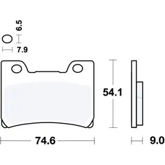 Bremsklotz Sinter vorne TRW Alternative für Motorräder
