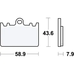 Bremsklotz Standard TRW Alternative: 7376627 passend für: Kawasaki ZXR