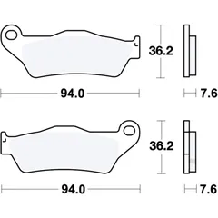 Bremsklotz Sinter RSI TRW Alternative: 7324494 passend für: Husqvarna TE, TC, WR, FE