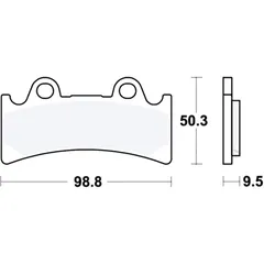 Bremsklotz Sinter vorne TRW Alternative: 7328826 passend für: Triumph Daytona