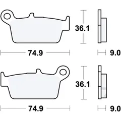 Bremsklotz Scooter TRW Alternative: 7321839 passend für: Kymco Top Boy, ZX, Cobra