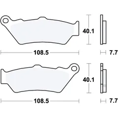 Bremsklotz Sinter hinten TRW Alternative: 7370108 passend für: BMW R, F (650, 850, 800, 750, 700, 900), G, K