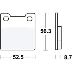 Bremsklötze Standard TRW für Motorräder 7871577