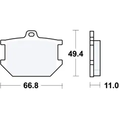 Bremsklotz Standard TRW für Motorräder 7871320