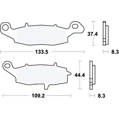Bremsklotz Sinter vorne TRW Alternative: 7328859 passend für: Kawasaki VN, ER - 6F, ER - 6N