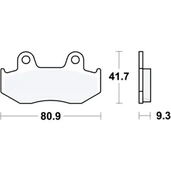 Bremsklotz Sinter Scooter TRW Alternative: 7323017 passend für: Honda SH, NES, PES