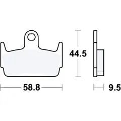 Bremsklotz Standard TRW Alternative: 7321870 passend für: Honda SZX, SYM Jet