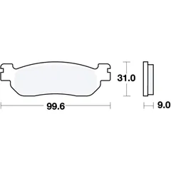 Bremsklotz Sinter Scooter TRW Alternative: 7322951 passend für: Yamaha YP, VP
