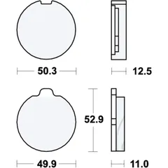 Bremsklötze Standard TRW für Motorräder 7871130