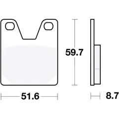Bremsklötze Standard TRW für Motorräder 7870736