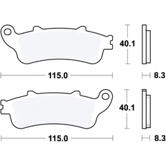 Bremsklotz Sinter hinten TRW Alternative: 7328818 passend für: Honda NT, XL, ST