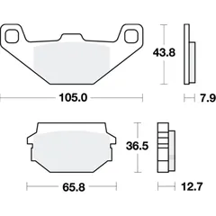 Brake pads std trw MCB719